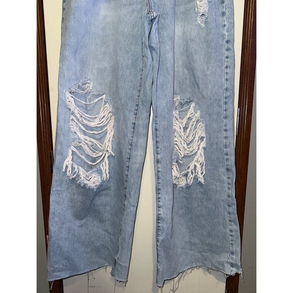 NWT Forever 21 High Rise Loose Fit Wide Leg Jeans Size 29 - Picture 8 of 16